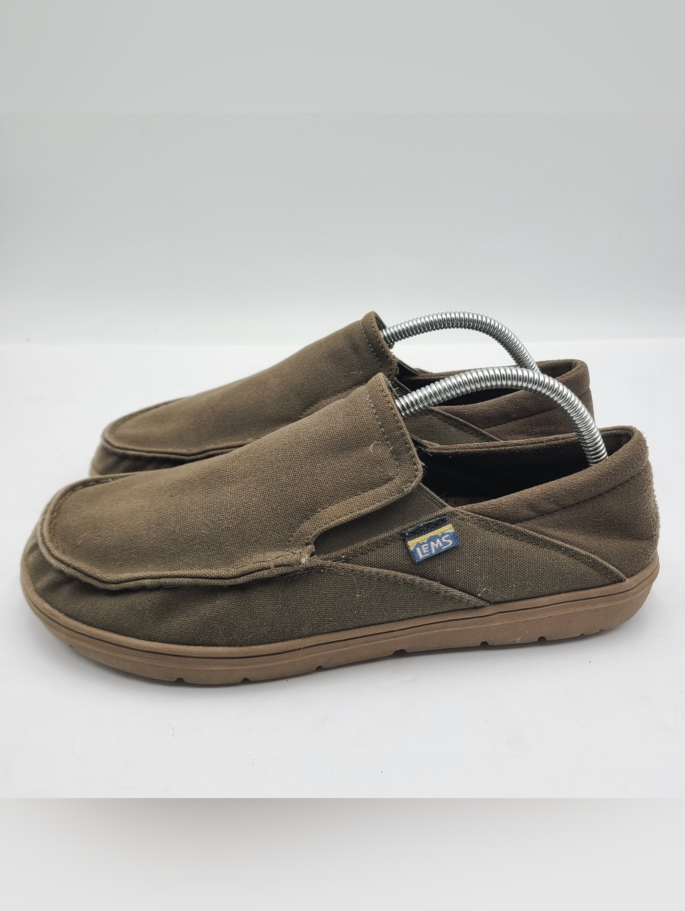 B26 Lems Drifter Brown Men's Size 10  Wide Toe Slip-On Comfort